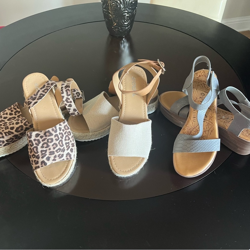 Blowfish Brown and Cream Espadrilles Comfortable Summer Shoes - Picture 1 of 15